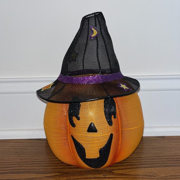 PartyLite Mr. Pumpkin Head Tealight Holder - 9 piece set - Picture 4 of 8